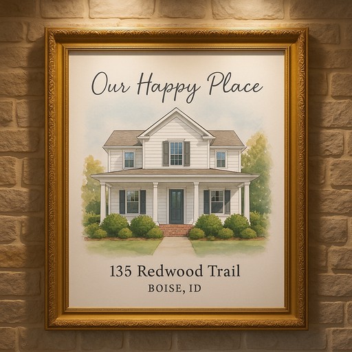 House portrait transformation